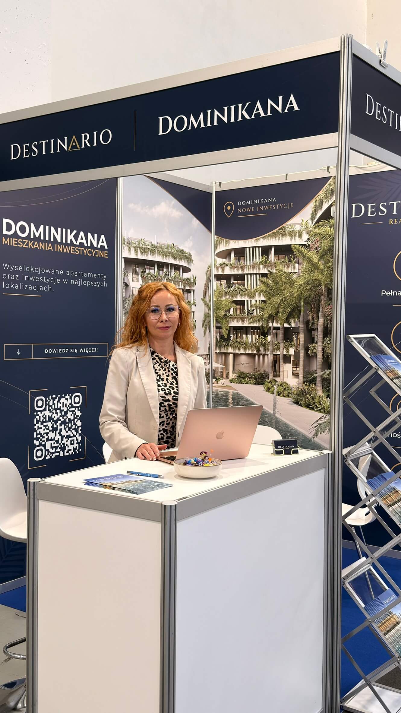 Agnieszka Karaduman na stoisku Destinario w Krakowie